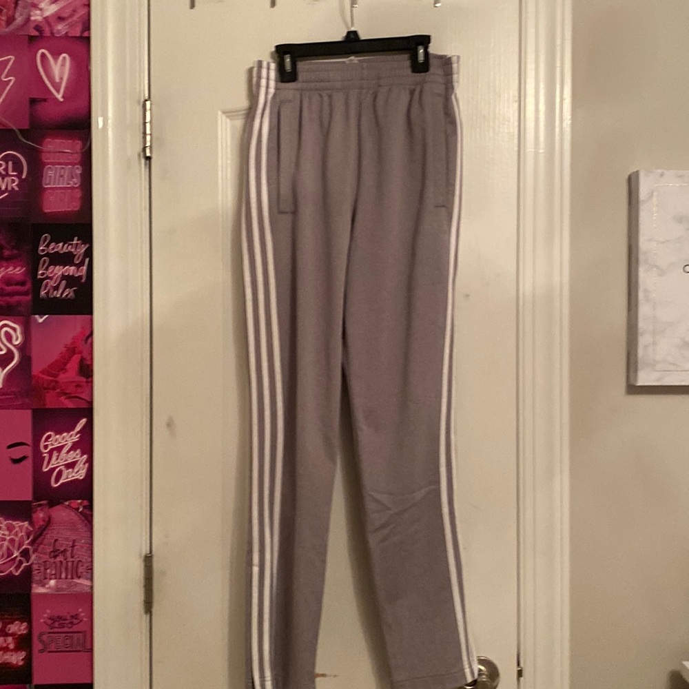 adidas grey sweatpants